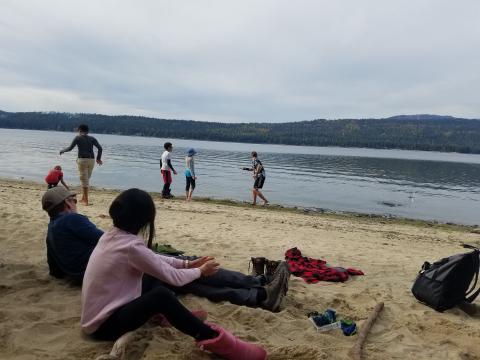 Playing at Payette Lake