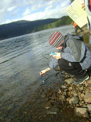 water testing at day use beach